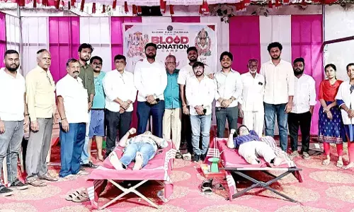 Bidar | ನವರಾತ್ರಿ ಉತ್ಸವದ ಅಂಗವಾಗಿ ರಕ್ತದಾನ ಶಿಬಿರ: 31ಕ್ಕೂ ಹೆಚ್ಚು ಯುವಕರಿಂದ ರಕ್ತದಾನ