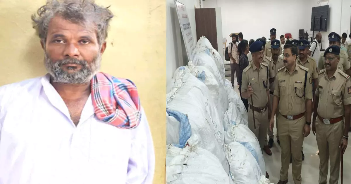 ವಿಜಯಪುರ ಪೊಲೀಸರ ಭರ್ಜರಿ ಕಾರ್ಯಾಚರಣೆ | ಹೊಲದಲ್ಲಿ ಬೆಳೆದಿದ್ದ 1.1 ಕೋಟಿ ರೂ. ಮೌಲ್ಯದ ಗಾಂಜಾ ಜಪ್ತಿ; ಓರ್ವ ಆರೋಪಿ ಬಂಧನ ವಿಜಯಪುರ ಪೊಲೀಸರ ಭರ್ಜರಿ ಕಾರ್ಯಾಚರಣೆ | ಹೊಲದಲ್ಲಿ ಬೆಳೆದಿದ್ದ 1.1 ಕೋಟಿ ರೂ. ಮೌಲ್ಯದ ಗಾಂಜಾ ಜಪ್ತಿ; ಓರ್ವ ಆರೋಪಿ ಬಂಧನ
