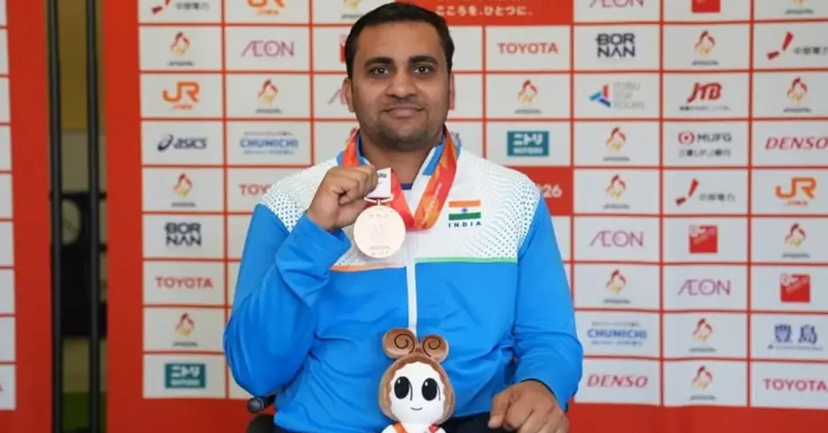 ಏಷ್ಯನ್ ಪ್ಯಾರಾ ಗೇಮ್ಸ್ | ಶಾಟ್ಪುಟ್ ಎಫ್53: ಆಯುಷ್ ವರ್ಮಾಗೆ ಚಿನ್ನ ಏಷ್ಯನ್ ಪ್ಯಾರಾ ಗೇಮ್ಸ್ | ಶಾಟ್ಪುಟ್ ಎಫ್53: ಆಯುಷ್ ವರ್ಮಾಗೆ ಚಿನ್ನ