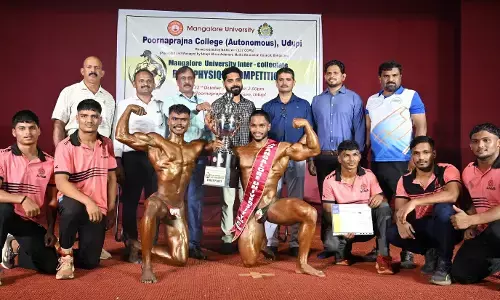 ಮಂಗಳೂರು ವಿವಿ ಪುರುಷರ ದೇಹದಾರ್ಢ್ಯ ಸ್ಪರ್ಧೆ: ಆಳ್ವಾಸ್‌ನ ಪ್ರಥಮ್ ಪೂಜಾರಿ ‘ಮಿ.ಮಂಗಳೂರು ವಿವಿ’