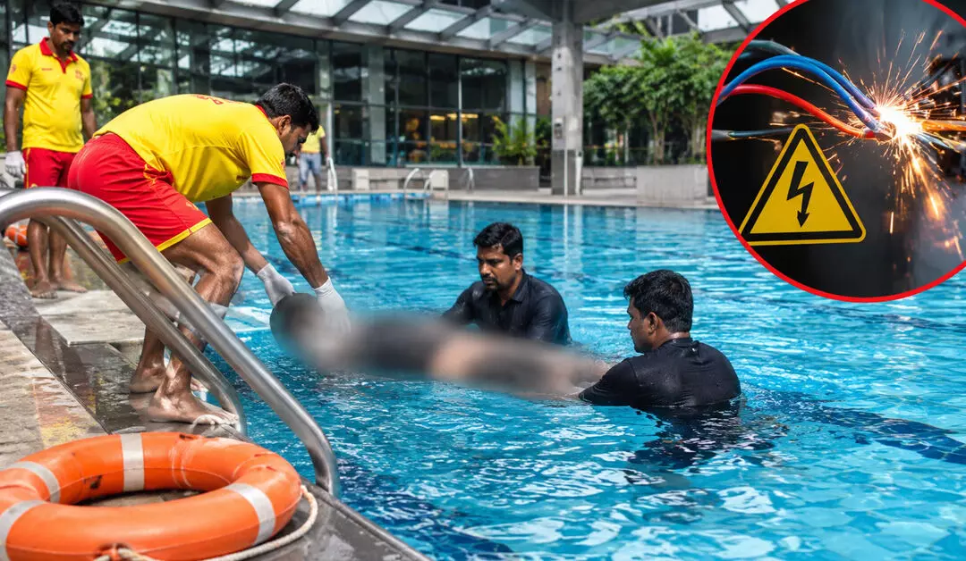 Bengaluru | ಈಜುಕೊಳದಲ್ಲಿ ವಿದ್ಯುತ್ ಅವಘಡ: ಇಬ್ಬರು ವಿದೇಶಿಗರು ಮೃತ್ಯು Bengaluru | ಈಜುಕೊಳದಲ್ಲಿ ವಿದ್ಯುತ್ ಅವಘಡ: ಇಬ್ಬರು ವಿದೇಶಿಗರು ಮೃತ್ಯು