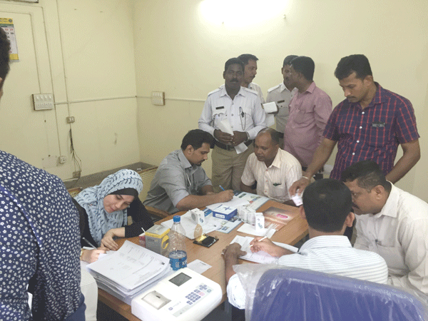 ಟ್ರಾಫಿಕ್ ಪೊಲೀಸರಿಗೆ ಶ್ವಾಸಕೋಶ ಸಂಬಂಧಿ ಪರೀಕ್ಷೆ