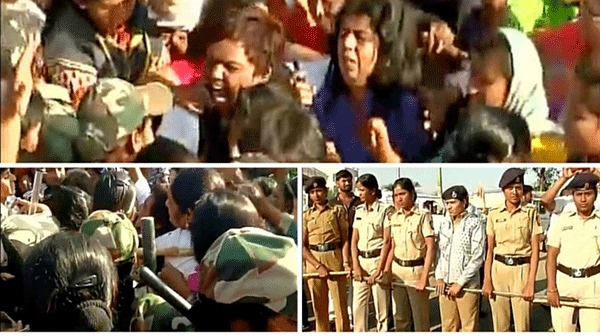 ಮಹಿಳೆಯರ ದೇಗುಲ ಪ್ರವೇಶ ಯತ್ನ ವಿಫಲ