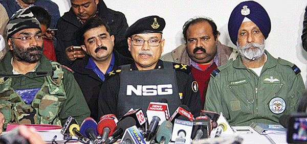 ಪಠಾಣ್‌ಕೋಟ್ ಸೇನಾ ಕಾರ್ಯಾಚರಣೆ: ಐವರು ಉಗ್ರರ ಹತ್ಯೆ