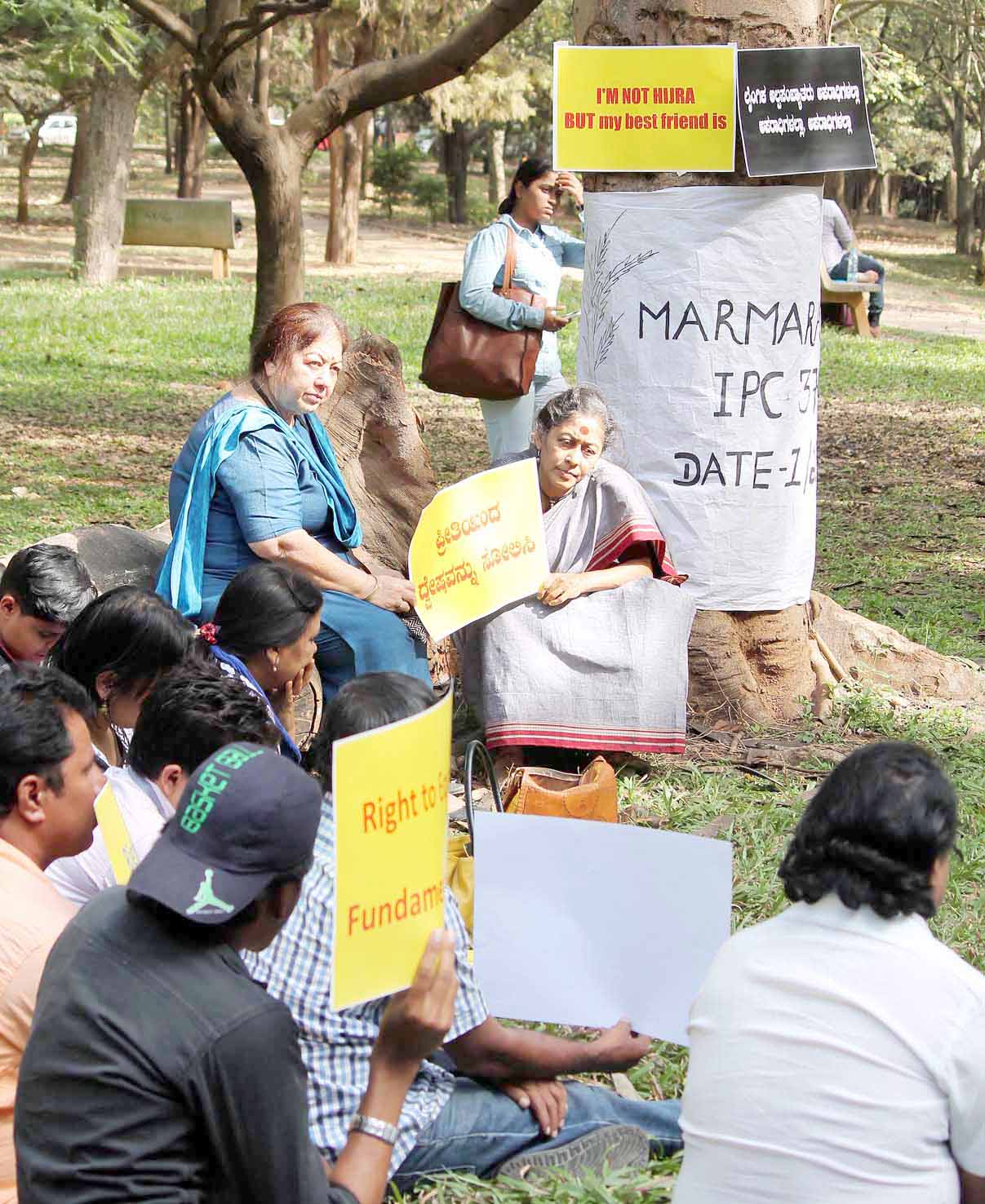 ಕಲಂ 377ನ್ನು ವಿರೋಧಿಸಿ ಲೈಂಗಿಕ ಅಲ್ಪಸಂಖ್ಯಾತರ ಪ್ರತಿಭಟನೆ