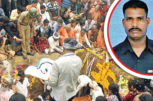 ವೀರ ಯೋಧನಿಗೆ ಭಾವಪೂರ್ಣ ವಿದಾಯ