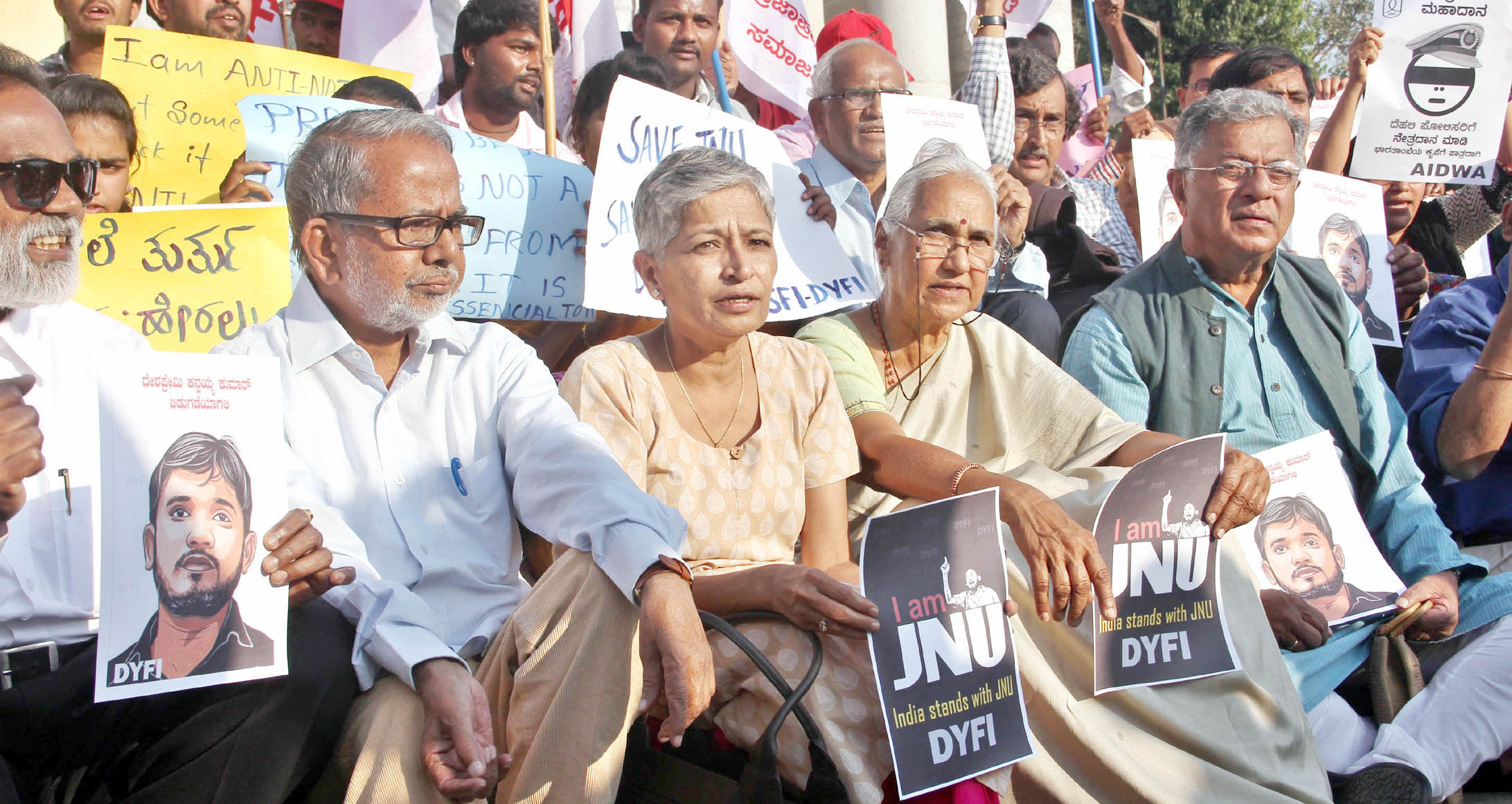 ಕನ್ಹಯ್ಯಾ ಬಿಡುಗಡೆಗೆ ಕಾರ್ನಾಡ್ ಆಗ್ರಹ