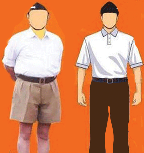 ಚಡ್ಡಿಯಿಂದ ಪ್ಯಾಂಟ್ ಸಂಸ್ಕೃತಿಗೆ ಬದಲಾದ ಆರೆಸ್ಸೆಸ್