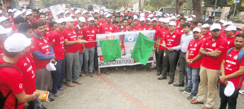 ಡ್ರಗ್ಸ್ ವಿರುದ್ಧ ಜಾಗೃತಿಗಾಗಿ ವಿದ್ಯಾರ್ಥಿಗಳಿಂದ ವಾಕಥಾನ್