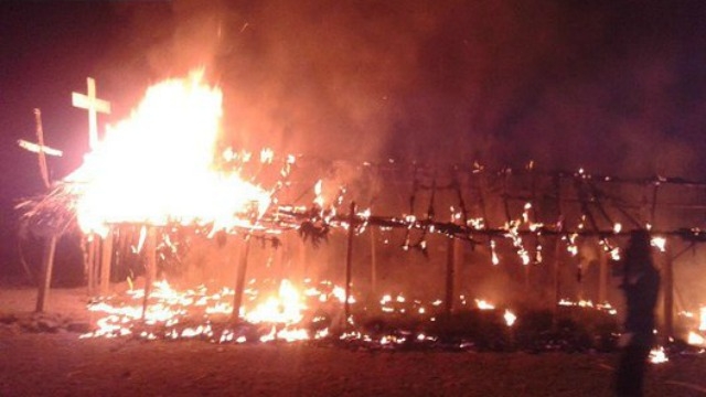 ತೆಲಂಗಾಣದಲ್ಲಿ ತಾತ್ಕಾಲಿಕ ಚರ್ಚ್‌ನ್ನು ಸುಟ್ಟು ಹಾಕಿದ ದುಷ್ಕರ್ಮಿಗಳು