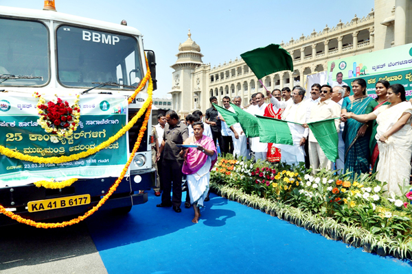 ಕಸ ಸಾಗಣೆ ವಾಹನಗಳಿಗೆ ಹಸಿರು ನಿಶಾನೆ