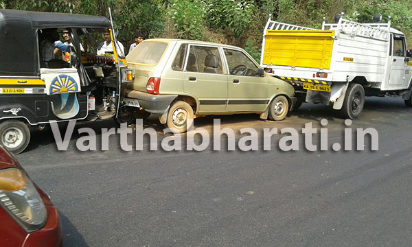 ಸೂರಿಕುಮೇರು : ಸರಣಿ ಅಪಘಾತ, ಆಟೊ ಚಾಲಕನಿಗೆ ಗಾಯ
