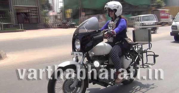 ಉಡುಪಿ: ಬುಲೆಟ್‌ನಲ್ಲಿ ಏಕಾಂಗಿಯಾಗಿ ಮಹಿಳೆಯಿಂದ ದೇಶ ಸಂಚಾರ