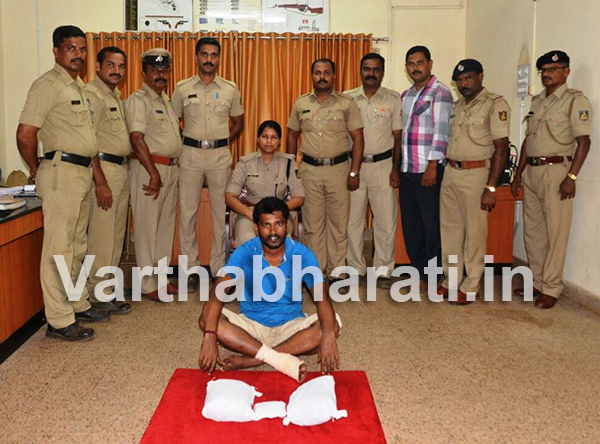 ಕಾರ್ಕಳ: ಗಾಂಜಾ ಮಾರುತ್ತಿದ್ದ ರೌಡಿ ಶೀಟರ್ ಬಂಧನ: 30 ಸಾವಿರ ಮೌಲ್ಯದ 1.9 ಕೆ.ಜಿ ಗಾಂಜಾ ವಶ