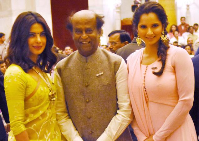 ರಜನಿಕಾಂತ್,ಸಾನಿಯಾ ಸೇರಿದಂತೆ 56 ಗಣ್ಯರಿಗೆ ಪದ್ಮ ಪ್ರಶಸ್ತಿ ಪ್ರದಾನ