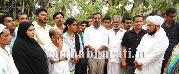 ಪುದು: ತಡೆಗೋಡೆ ಕಾಮಗಾರಿಗೆ ಸಚಿವ ಖಾದರ್ ಚಾಲನೆ