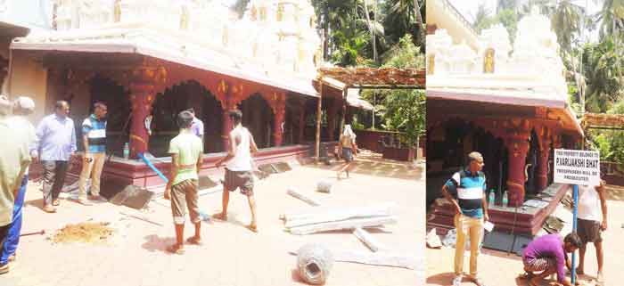 ಬಡಗುಪೇಟೆ ದೇವಳದ ವಿವಾದಿತ ಜಾಗಕ್ಕೆ ಬೇಲಿ