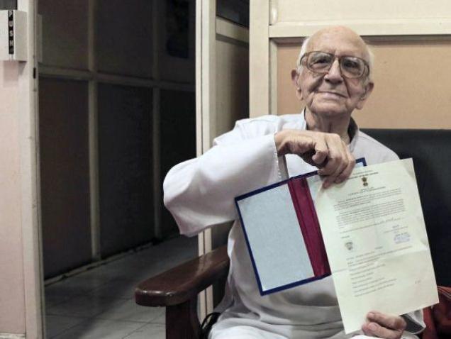 ತನ್ನ 90 ನೆ ವರ್ಷದಲ್ಲಿ ಭಾರತೀಯನಾಗಿ ಹುಟ್ಟಿದ ಸ್ಪಾನಿಶ್ ಪಾದ್ರಿ !