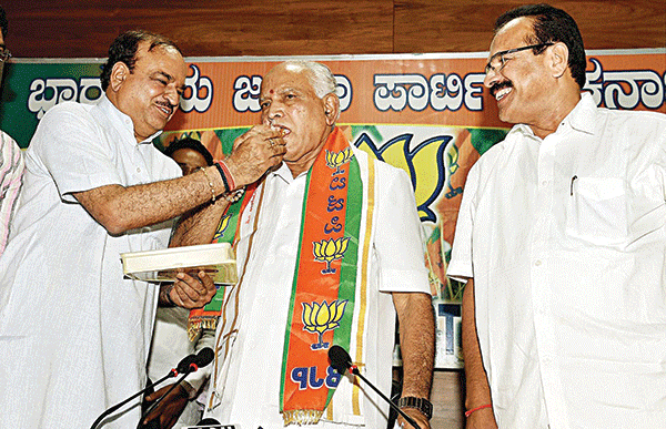 ಅಂಬೇಡ್ಕರ್ ಜಯಂತಿಯಂದು ಬಿಎಸ್‌ವೈ ಅಧಿಕಾರ ಸ್ವೀಕಾರ