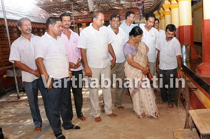 ಈಶ್ವರಮಂಗಲ ದೇವಳಕ್ಕೆ ಶಾಸಕಿ ಶಕುಂತಳಾ ಶೆಟ್ಟಿ ಭೇಟಿ