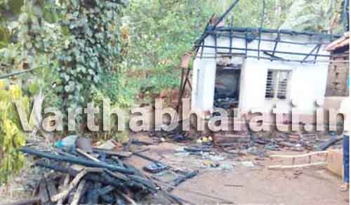 ಪುತ್ತೂರು: ಅಗ್ನಿ ಆಕಸ್ಮಿಕದಿಂದ ಕೊಟ್ಟಿಗೆ ಭಸ್ಮ