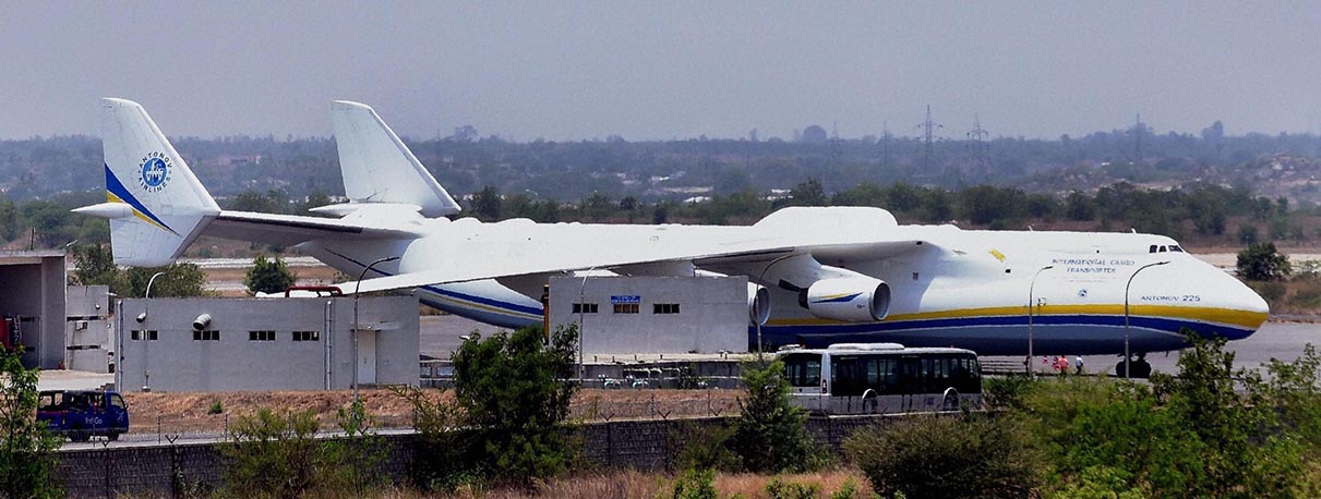 ಹೈದರಾಬಾದ್‌ಗೆ ಬಂದಿಳಿದ ವಿಶ್ವದ ಅತಿ ದೊಡ್ಡ ಕಾರ್ಗೋ ವಿಮಾನ
