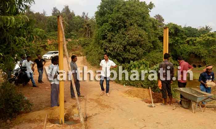 ಮರವೂರು: ಅಕ್ರಮ ಮರಳು ಸಾಗಾಟ ತಡೆಗಟ್ಟಲು ತಡೆಗಂಬ ನಿರ್ಮಾಣ