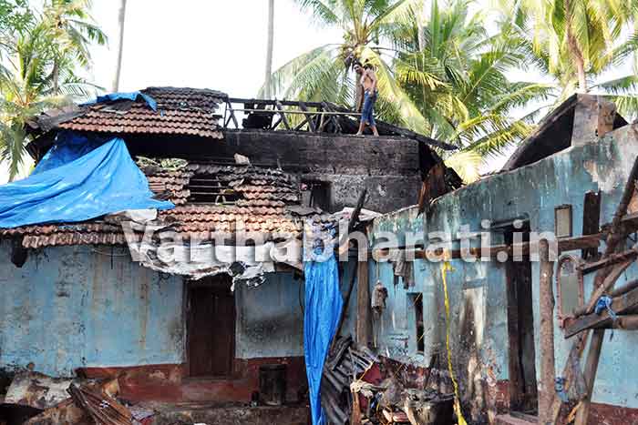 ಮುಲ್ಕಿ: ಅಗ್ನಿ ಆಕಸ್ಮಿಕದಿಂದ ಮೂರು ಮನೆಗಳಿಗೆ ಹಾನಿ