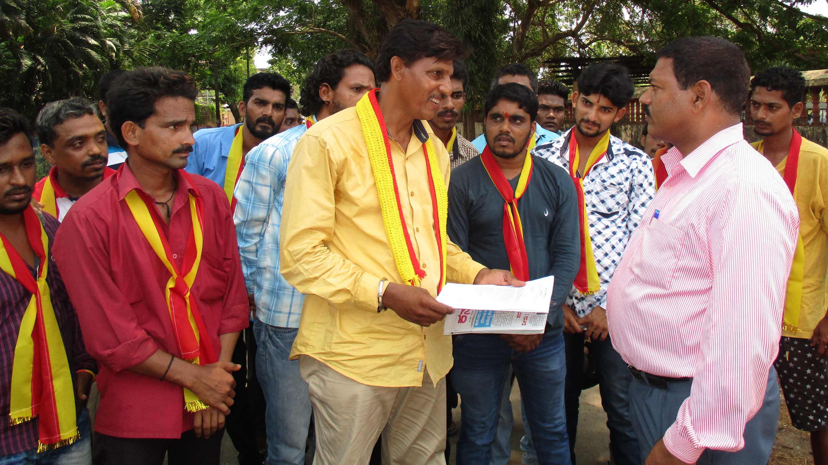 ನಿಧಾನಗತಿ ತನಿಖೆ ಖಂಡಿಸಿ ಕರವೇ ಪ್ರತಿಭಟನೆ