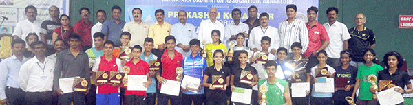 ರಾಜ್ಯಮಟ್ಟದ ಜೂನಿಯರ್ ರ್ಯಾಂಕಿಂಗ್ ಬ್ಯಾಡ್ಮಿಂಟನ್: ಶೀತಲ್, ಅಪೇಕ್ಷಾ, ರಘು, ಮಯೂರೇಶ್‌ಗೆ ಪ್ರಶಸ್ತಿ