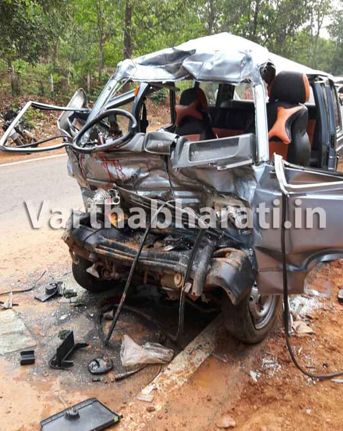 ಓಮ್ನಿ - ಕಂಟೈನರ್ ಮಧ್ಯೆ ಢಿಕ್ಕಿ: ಇಬ್ಬರ ದುರ್ಮರಣ, ಇಬ್ಬರು ಗಂಭೀರ