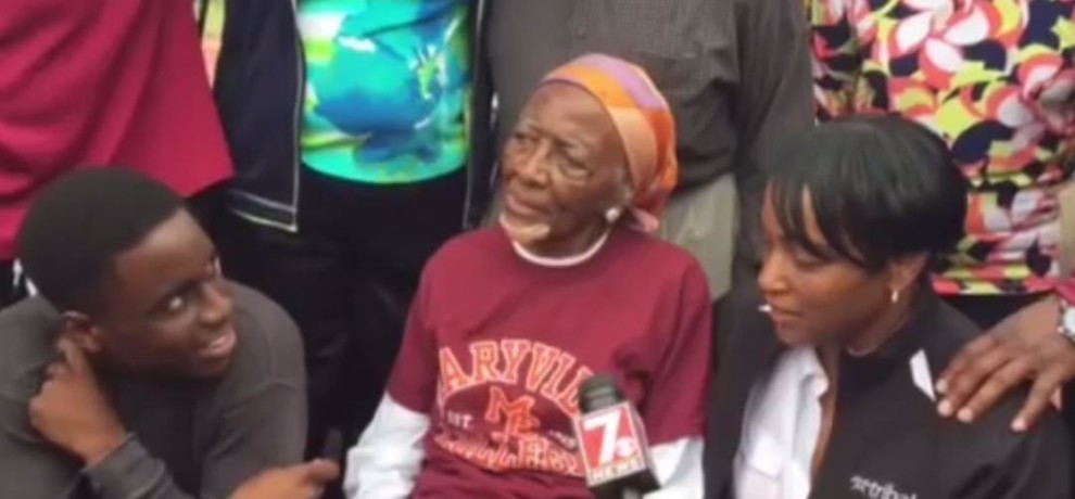 ಅಮೆರಿಕದಲ್ಲಿ 100 ಮೀಟರ್ ಓಡಿದ 100 ವರ್ಷದ ಅಜ್ಜಿ!