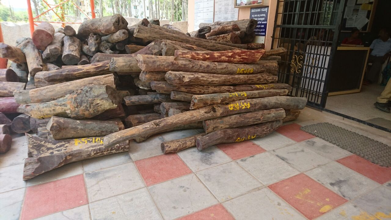 4 ಟನ್  ರಕ್ತಚಂದನ  ದಿಮ್ಮಿಗಳ ವಶ