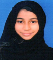 ಹಾಫಿಝ್ ವಿದ್ಯಾರ್ಥಿನಿಯ ಸಾಧನೆ