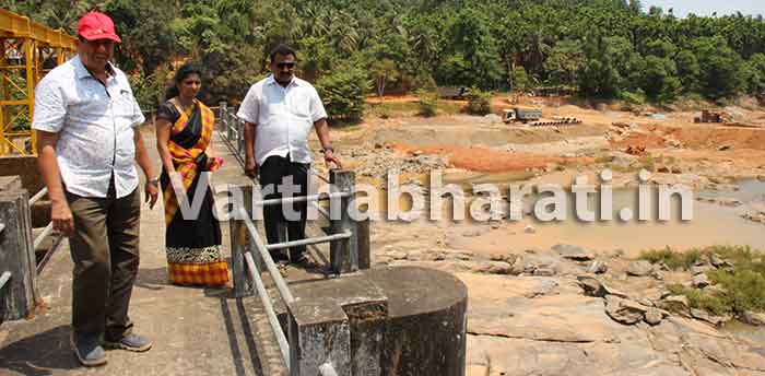 ಮೂಡುಬಿದಿರೆ: ಪುರಸಭಾಧ್ಯಕ್ಷೆಯಿಂದ ಪುಚ್ಚೆಮೊಗರು ಡ್ಯಾಂ ಪರಿಶೀಲನೆ