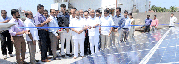 ಮುಡಾ ಕಚೇರಿ: ಸೋಲಾರ್ ಪ್ಯಾನೆಲ್ ಅಳವಡಿಕೆ