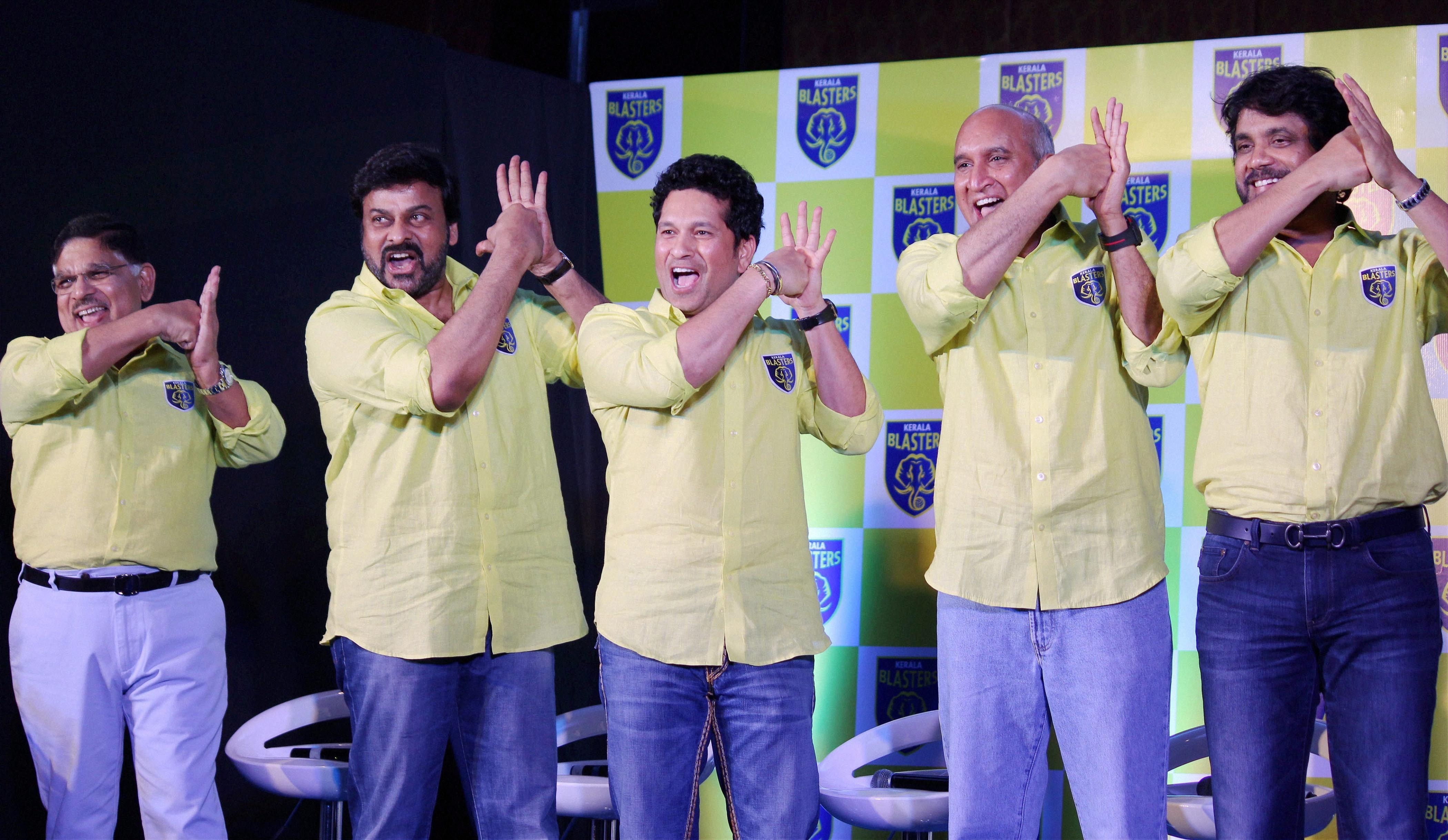 ತೆಂಡುಲ್ಕರ್ ಮಾಲಕತ್ವದ ಕೇರಳ ಬ್ಲಾಸ್ಟರ್ಸ್‌ಗೆ ಚಿರಂಜೀವಿ, ನಾಗಾರ್ಜುನ ಸೇರ್ಪಡೆ