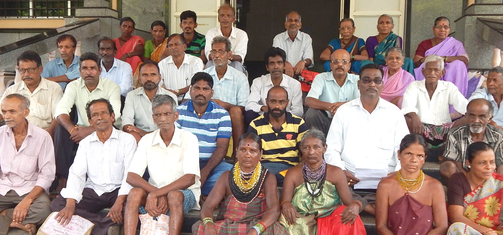 ಅಂಕೋಲಾ: ಸೀಬರ್ಡ್ ನೌಕಾನೆಲೆ ನಿರಾಶ್ರಿತರಿಂದ ಧರಣಿ