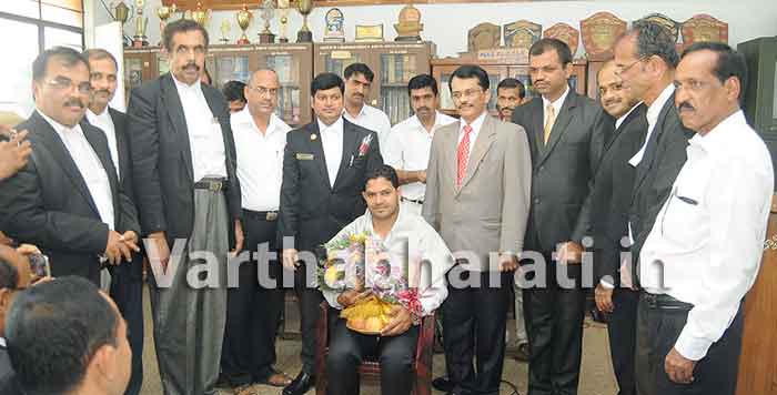 ಉಚ್ಚ ನ್ಯಾಯಾಲಯದ ಸಿವಿಲ್ ನ್ಯಾಯಾಧೀಶ ಅಬ್ದುಲ್ ಸಲೀಂರಿಗೆ ಸನ್ಮಾನ