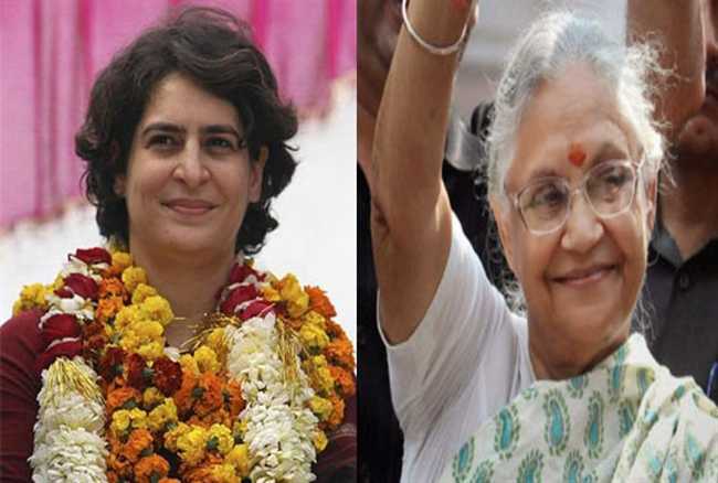 ಶೀಲಾ ದೀಕ್ಷಿತ್ ಕಾಂಗ್ರೆಸ್  ಸಿಎಮ್ ಅಭ್ಯರ್ಥಿ, ಪ್ರಚಾರದ ಮುಂಚೂಣಿಯಲ್ಲಿ ಪ್ರಿಯಾಂಕಾ ?