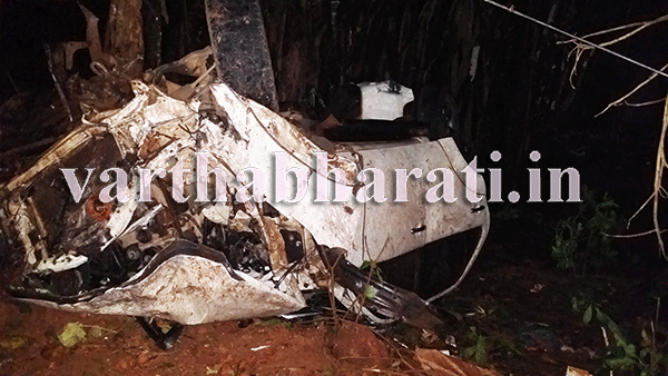 ಕುಂಜತ್ತೂರು: ಕಾರು ವಿದ್ಯುತ್ ಕಂಬಕ್ಕೆ ಢಿಕ್ಕಿಯಾಗಿ ವಿದ್ಯಾರ್ಥಿ ಸಹಿತ ಇಬ್ಬರು ಬಲಿ