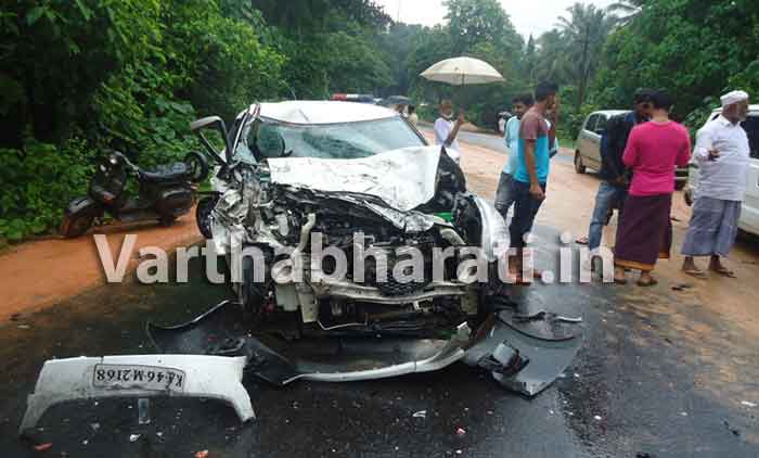 ಕಾರಿಗೆ ಗ್ಯಾಸ್ ಟ್ಯಾಂಕರ್ ಢಿಕ್ಕಿ: ಕಾರು ಚಾಲಕ ಮೃತ್ಯು; ಇಬ್ಬರಿಗೆ ಗಾಯ
