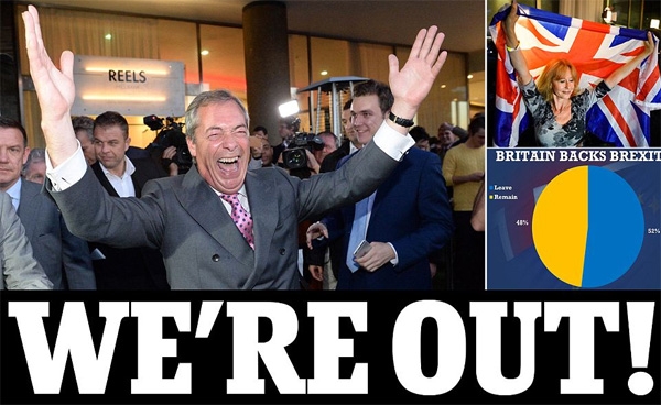 ಬ್ರಿಟನ್ ಯುರೋಪ್ ಯೂನಿಯನ್‌ನಿಂದ ಹೊರಕ್ಕೆ: ಪೌಂಡ್ ದರ ದಿಢೀರ್ ಕುಸಿತ!