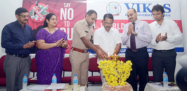 ವಿಕಾಸ್ ಕಾಲೇಜಿನಲ್ಲಿ ವಿಶ್ವ ಮಾದಕದ್ರವ್ಯ ವಿರೋಧಿ ದಿನಾಚರಣೆ