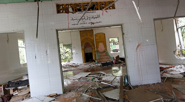 ಮ್ಯಾನ್ಮಾರ್: ಮಸೀದಿ ಧ್ವಂಸ ಮಾಡಿದ ಬೌದ್ಧ ಗುಂಪು, ಉದ್ವಿಗ್ನತೆ