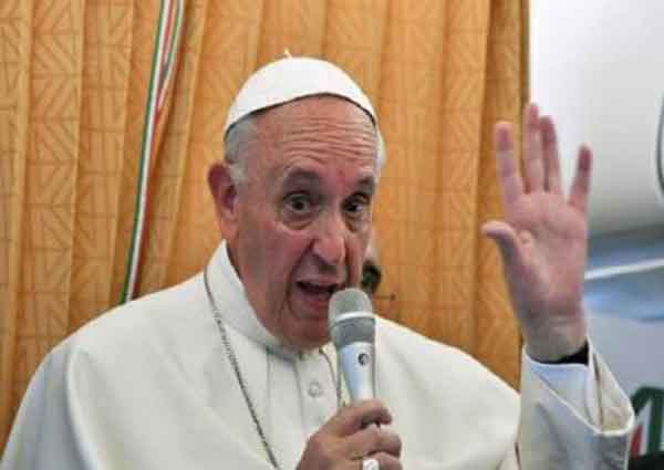 ಚರ್ಚ್ ಸಲಿಂಗಿಗಳಲ್ಲಿ ಕ್ಷಮೆ ಯಾಚಿಸಬೇಕು: ಪೋಪ್ ಫ್ರಾನ್ಸಿಸ್