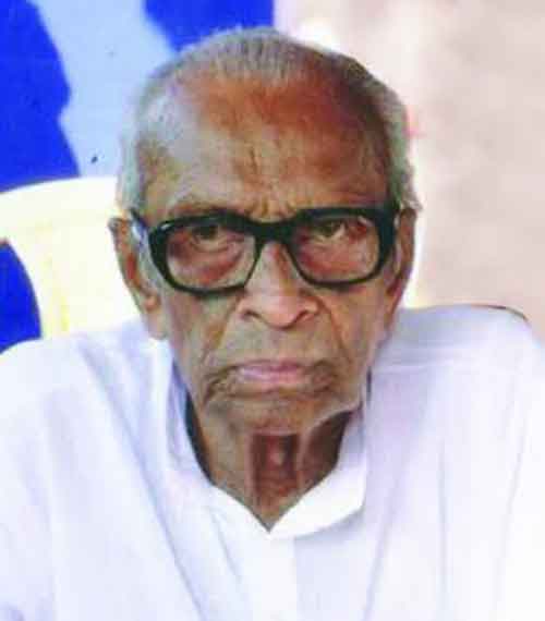 ಕಾಸರಗೋಡು: ಸ್ವಾತಂತ್ರ್ಯ ಹೋರಾಟಗಾರ ಪಿ.ಕೆ. ಮಾಧವನ್ ನಂಬಿಯಾರ್ ನಿಧನ