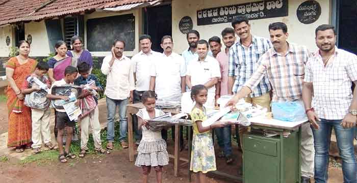 ಮೂಡುಬಿದಿರೆ: ಸರಕಾರಿ ಶಾಲೆಯ ಮಕ್ಕಳಿಗೆ ಉಚಿತ ಸಲಕರಣೆ ವಿತರಣೆ