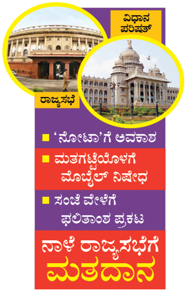 ವಿಧಾನಪರಿಷತ್‌ನ ಏಳು ಸ್ಥಾನಗಳಿಗೆ ಇಂದು ಚುನಾವಣೆ