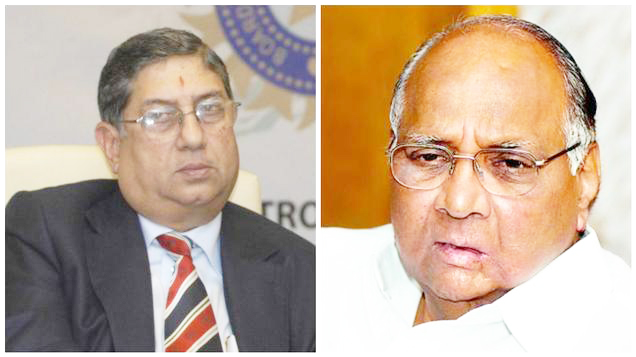 ಶರದ್ ಪವಾರ್, ಶ್ರೀನಿವಾಸನ್, ನಿರಂಜನ್ ಅಧಿಕಾರಕ್ಕೆ ಕುತ್ತು